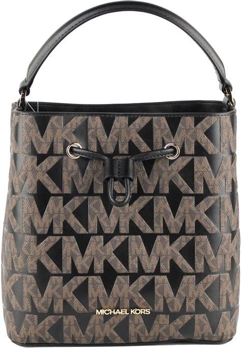 Michael Kors Suri Medium Logo Crossbody Bucket Messenger 